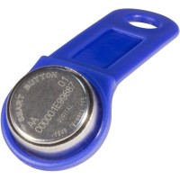 DS 1990А-F5 (синий). Ключ электронный Touch Memory с держателем. SLINEX