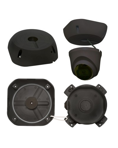МК-4 PRO (цвет черный). Монтажная коробка для крепления уличных видеокамер. SLT в Санкт-Петербурге