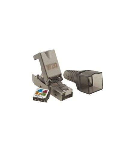 Коннектор 8P8C STP 6A (RJ-45) безынструментальный (10-0240). Разъем RJ-45. SUPRLAN в Санкт-Петербурге