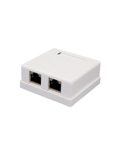 Розетка настенная RJ-45, 8P8C, Cat.6, 2 порта FTP (10-0353): Компьютерная розетка в Санкт-Петербурге