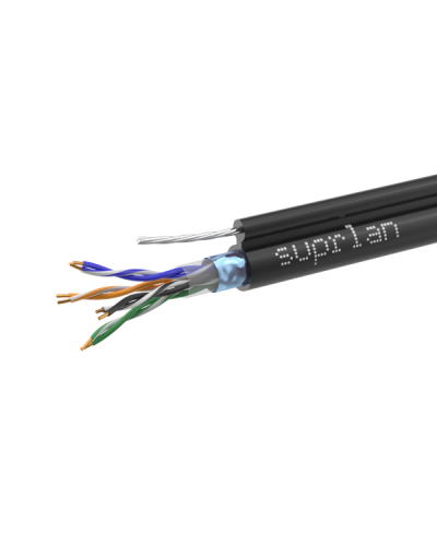 FTP Cat.5e 4x2xAWG24 Cu PE Outdoor T-FG8 (трос) Standard (01-1026-1). Кабель «витая пара» (LAN) для структурированных систем связи. SUPRLAN в Санкт-Петербурге