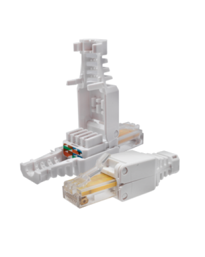 Коннектор 8P8C U/UTP Cat.5e (RJ-45) безинструментальный (10-0218). Разъем RJ-45. SUPRLAN в Санкт-Петербурге