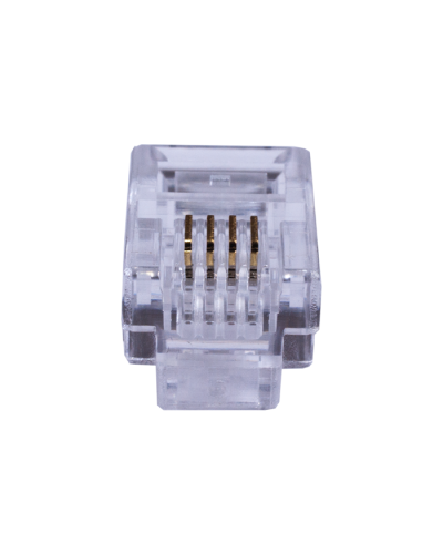 Коннекторы 4P4C (RJ-11) (100шт) (10-0229). Телефонный разъем 4P4C (RJ-11). SUPRLAN в Санкт-Петербурге