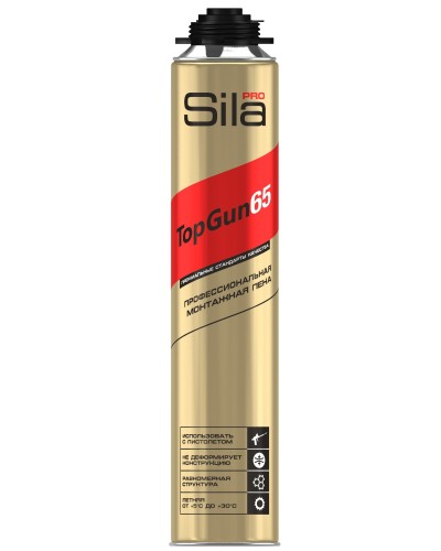 Пена монтажная Sila Pro TopGun 65, 875 мл. Пена монтажная. Sila в Санкт-Петербурге