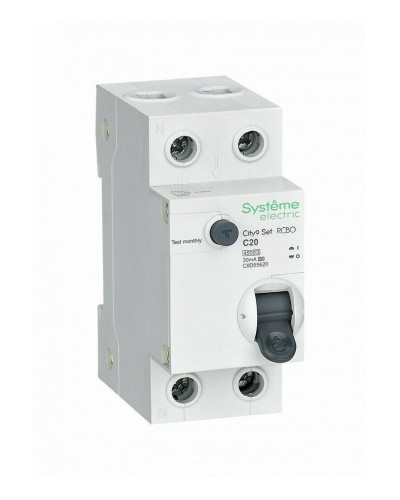 City9 Set 1P+N С 20А 4.5kA 30мА A 230В (C9D55620). Автоматический выключатель дифференциального тока. Systeme Electric в Санкт-Петербурге