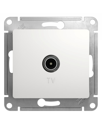 Glossa розетка TV антенна коннектор, 1-местная, скрытой установки, механизм, белый (GSL000193). Розетка TV антенна. Systeme Electric в Санкт-Петербурге