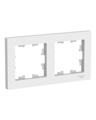 AtlasDesign рамка 2-местная универсальная, белый (ATN000102). Рамка. Systeme Electric в Санкт-Петербурге
