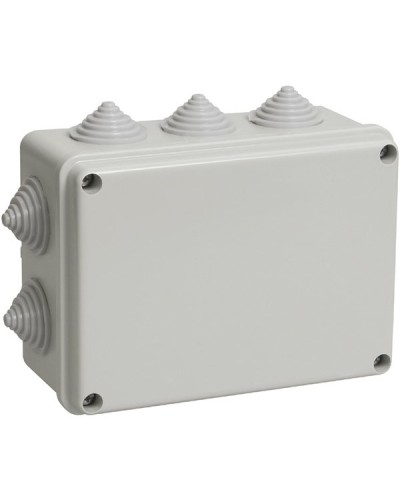Коробка ОП 190х140х70мм, крышка, IP55, 10 гермовводов (SQ1401-1244). Распаячная коробка. TDM ЕLECTRIC в Санкт-Петербурге