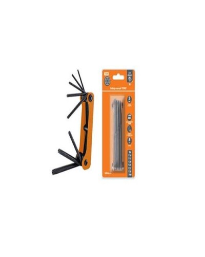 Набор ключей TORX раскладной 8шт.: T9-T40, углеродистая сталь Гранит TDM (SQ1020-0211). Набор ключей. TDM ЕLECTRIC в Санкт-Петербурге
