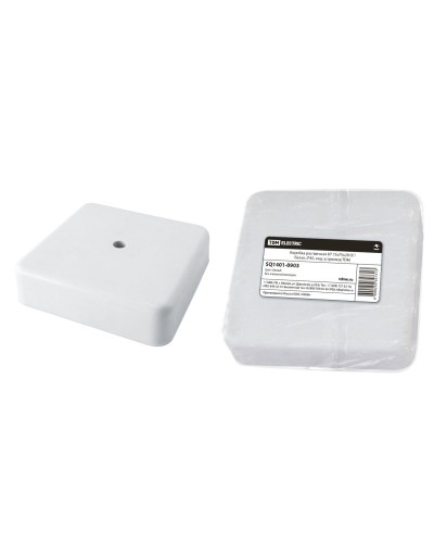 Коробка КР 75х75х20 ОП белая, IP40 (SQ1401-0903). Распаячная коробка. TDM ЕLECTRIC в Санкт-Петербурге