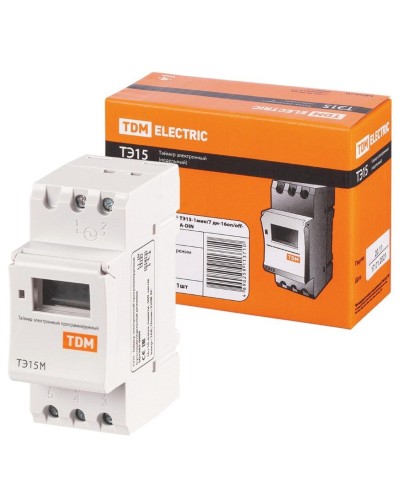 ТЭ15М-1мин/7дн-32on/off-30А-DIN TDM (SQ1503-0037). Таймер электронный. TDM ЕLECTRIC в Санкт-Петербурге