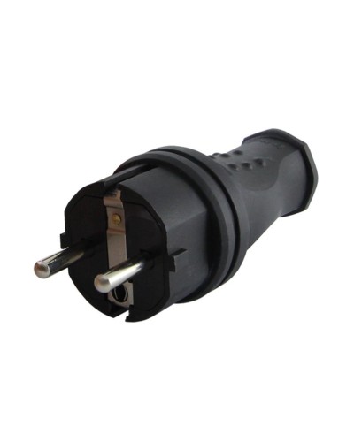 Вилка прямая 2Р+РЕ 16А 250В IP44 (SQ0612-0031). Вилка прямая каучук. TDM ЕLECTRIC в Санкт-Петербурге