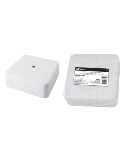 Коробка КР 100х100х44 ОП белая, IP40, с клеммной колодкой (SQ1401-0910). Распаячная коробка. TDM ЕLECTRIC в Санкт-Петербурге