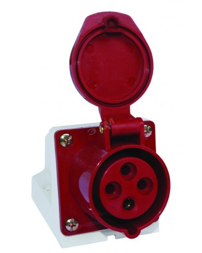 Розетка 124 стационарная 3Р+РЕ 32А 380В IP44 (SQ0602-0005). Розетка. TDM ЕLECTRIC в Санкт-Петербурге