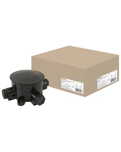 КЭМ 2-660-3 ОП D95мм IP65, 3-х рожковая (карболит) TDM (SQ1401-1101). Коробка электромонтажная. TDM ЕLECTRIC в Санкт-Петербурге