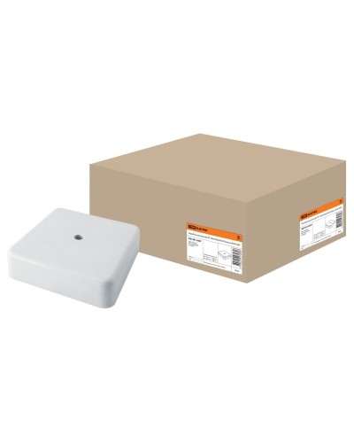 Коробка КР 100х100х29 ОП белая, IP40 (SQ1401-0207). Распаячная коробка. TDM ЕLECTRIC в Санкт-Петербурге