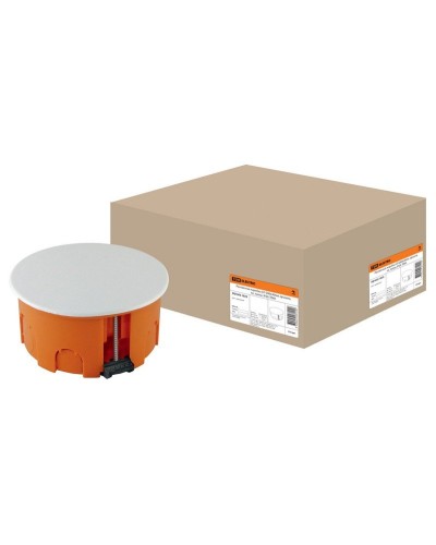 Распаячная коробка СП D80х40мм, крышка, пл. лапки, IP20, TDM (SQ1403-1025). Распаячная коробка СП. TDM ЕLECTRIC в Санкт-Петербурге
