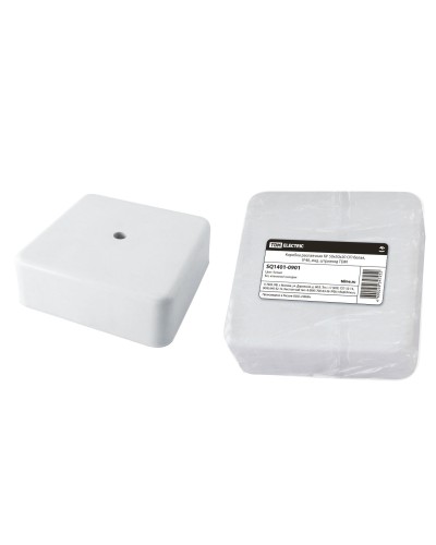 Коробка КР 50х50х20 ОП белая, IP40 (SQ1401-0901). Распаячная коробка. TDM ЕLECTRIC в Санкт-Петербурге
