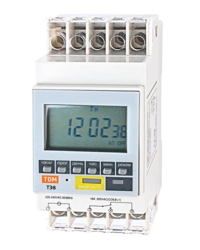 ТЭ8A-1мин/7дн-8on/off-16А-DIN TDM (SQ1503-0002). Таймер электронный. TDM ЕLECTRIC в Санкт-Петербурге