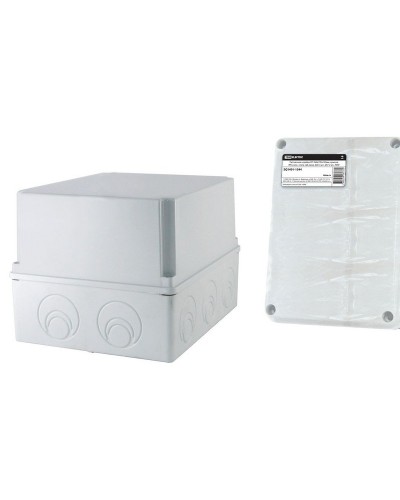 Коробка ОП 240х195х165мм, крышка, IP44, кабельные вводы d28-3шт, d37-2шт (SQ1401-1273). Распаячная коробка. TDM ЕLECTRIC в Санкт-Петербурге