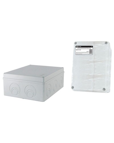 Коробка ОП 240х195х90мм, крышка, IP55, кабельные вводы d28-3шт, d37-2шт (SQ1401-1272). Распаячная коробка. TDM ЕLECTRIC в Санкт-Петербурге