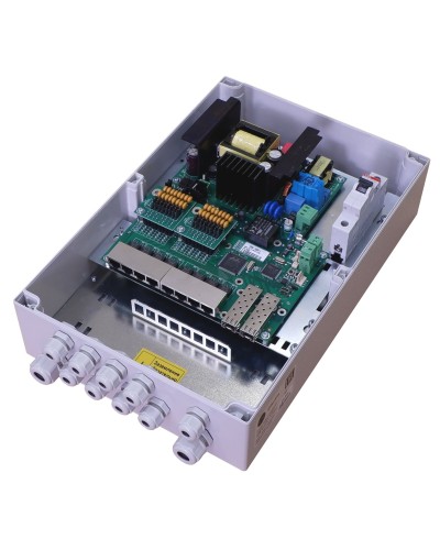 TFortis PSW-2G8F+. Коммутатор для подключения 8 камер. TFortis в Санкт-Петербурге
