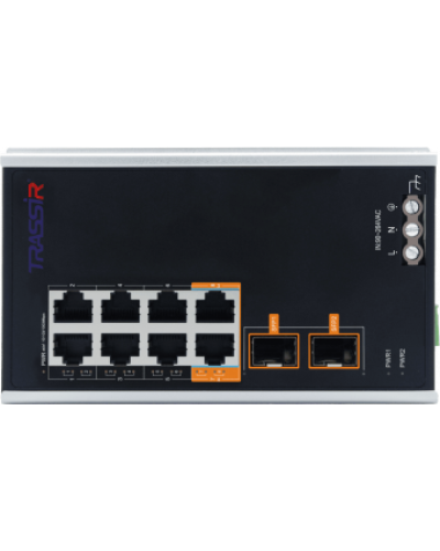 TR-NS15102S-130-8POE. Коммутатор с PoE. Trassir в Санкт-Петербурге