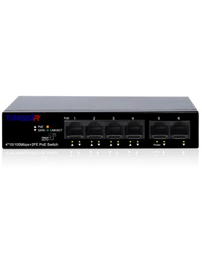 TR-NS1106-60-4POE. Коммутатор с PoE. Trassir в Санкт-Петербурге