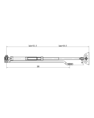 Рычаг-503 LONG. Рычаг удлиненный для доводчиков. VIZIT в Санкт-Петербурге