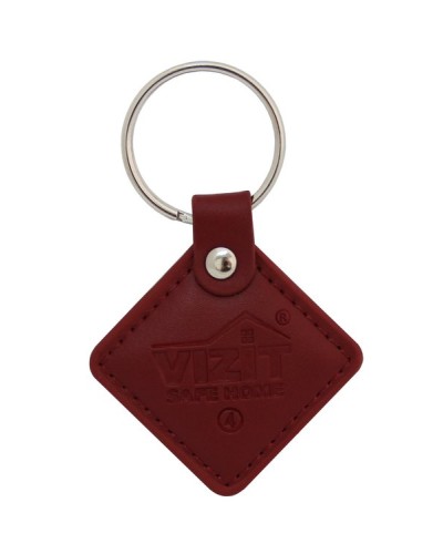 VIZIT-RF2.2 (Red). Брелок proximity кожаный. VIZIT в Санкт-Петербурге