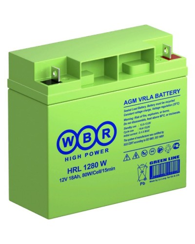 WBR HRL1280W. Аккумулятор герметичный свинцово-кислотный. WBR в Санкт-Петербурге