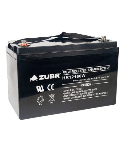 ZUBR HR 12160W (12V, 45Ah). Аккумулятор герметичный свинцово-кислотный. ZUBR в Санкт-Петербурге