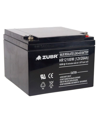 ZUBR HR 12100W (12V, 28Ah). Аккумулятор герметичный свинцово-кислотный. ZUBR в Санкт-Петербурге