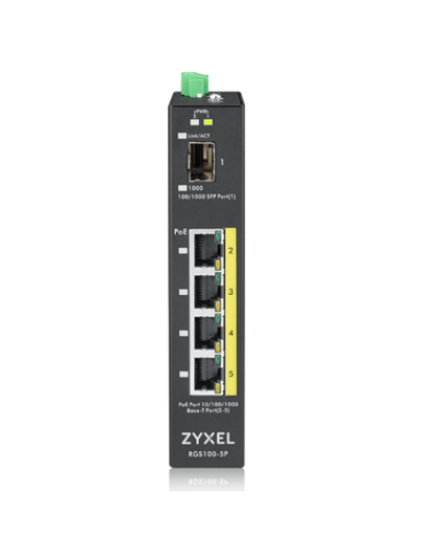 RGS100-5P-ZZ0101F. Промышленный PoE+ коммутатор. ZYXEL в Санкт-Петербурге