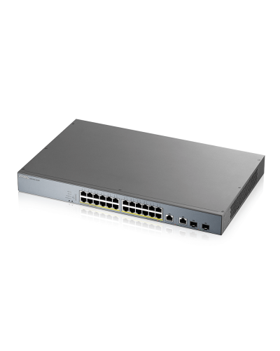 GS1350-26HP-EU0101F. L2 коммутатор PoE+ для IP-видеокамер rack 19. ZYXEL в Санкт-Петербурге