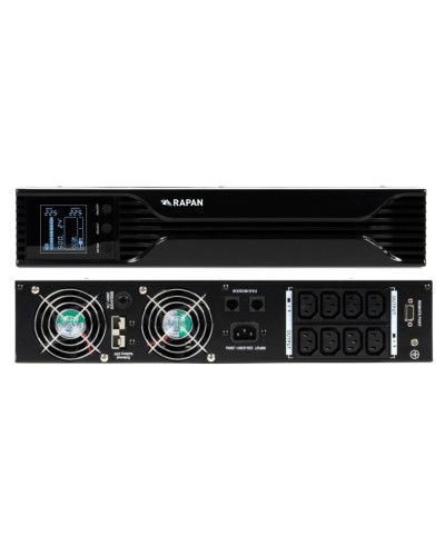 RAPAN-UPS 1000 RACK+2х9Ah (RAPAN-UPS 1000-RACK-IN-2х9-E) (8958). Бесперебойный источник питания. Бастион в Санкт-Петербурге