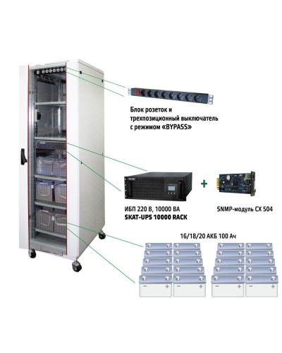 SKAT UPS 10000 SNMP (484). Комплекс бесперебойного питания. Бастион в Санкт-Петербурге