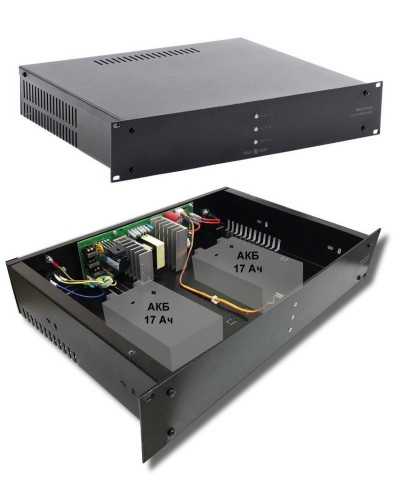 СКАТ-1200И7 RACK (СКАТ ИБП-12/5-2x17-RACK) (2142). Источник вторичного электропитания резервированный. Бастион в Санкт-Петербурге