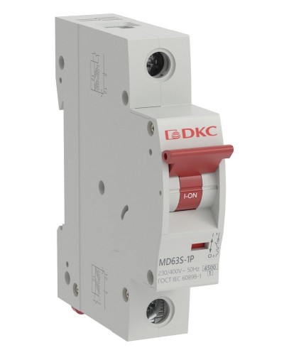YON max MD63S 1P 50А 4,5кА C (MD63S-1PC50). Автоматический выключатель. ДКС в Санкт-Петербурге
