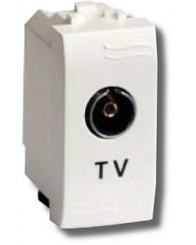 Розетка TV проходная Brava 1 модуль слоновая кость (75581S): Розетка TV в Санкт-Петербурге