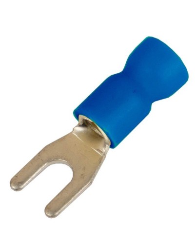 Наконечник вилочный НВИ 1,5-2,5 М3 (D3,2мм) (100 шт) (2B13P-EE-PVC). Наконечник вилочный с изолированным фланцем ПВХ. ДКС в Санкт-Петербурге