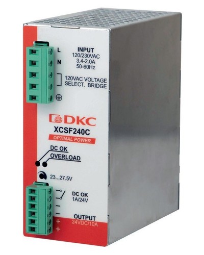 Источник питания однофазный, 240Вт, 5А, 48В (XCSF240DP). Источник питания OPTIMAL POWER однофазный, с ORing диодом. ДКС в Санкт-Петербурге