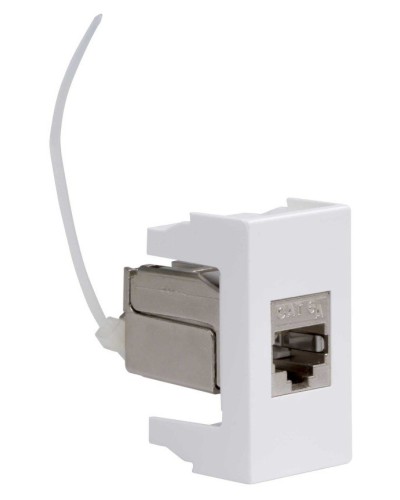 Розетка RJ-45 Viva 1 модуль кат.6A белая (45078). Розетка компьютерная экранированная с одним разъёмом. ДКС в Санкт-Петербурге