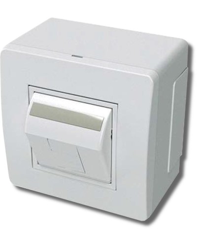 Коробка в сборе с 1 розеткой RJ45, кат.5е, белая (10665): Коробка в сборе в Санкт-Петербурге