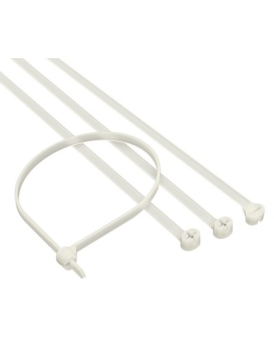 Хомут 2,5x100 P6.6, белый (100шт) (21203SR): Хомут с двойным замком в Санкт-Петербурге