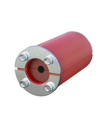 Проходка круглая, нержавеющая, D300х70 мм для кабелей D140-240 мм (DXF311B): Проходка круглая, нержавеющая в Санкт-Петербурге