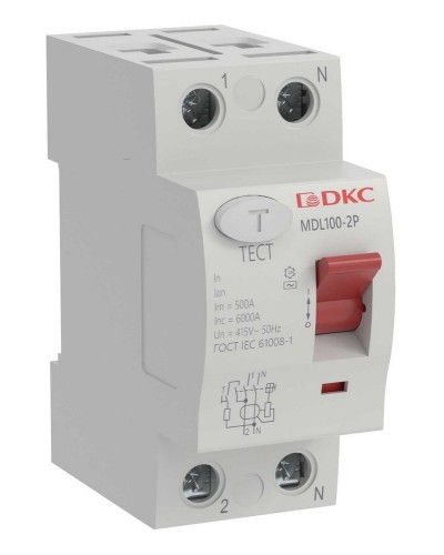 YON MAX MDL100 ВДТ, 2P, 30mA, 40A, АС (MDL100-2P2-40-AC). Автоматический выключатель дифференциальный (УЗО). ДКС в Санкт-Петербурге