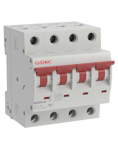 YON max MD63N 4P 10А 6кА C (MD63N-4PC10). Автоматический выключатель. ДКС в Санкт-Петербурге