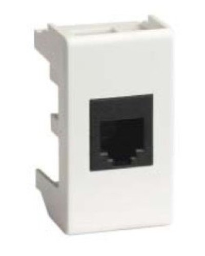 Розетка RJ-45 Viva 1 модуль белая (45038): Розетка компьютерная с одним разъёмом в Санкт-Петербурге