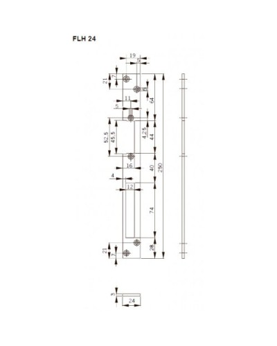 FLH24. Запорная планка длинная. dormakaba в Санкт-Петербурге